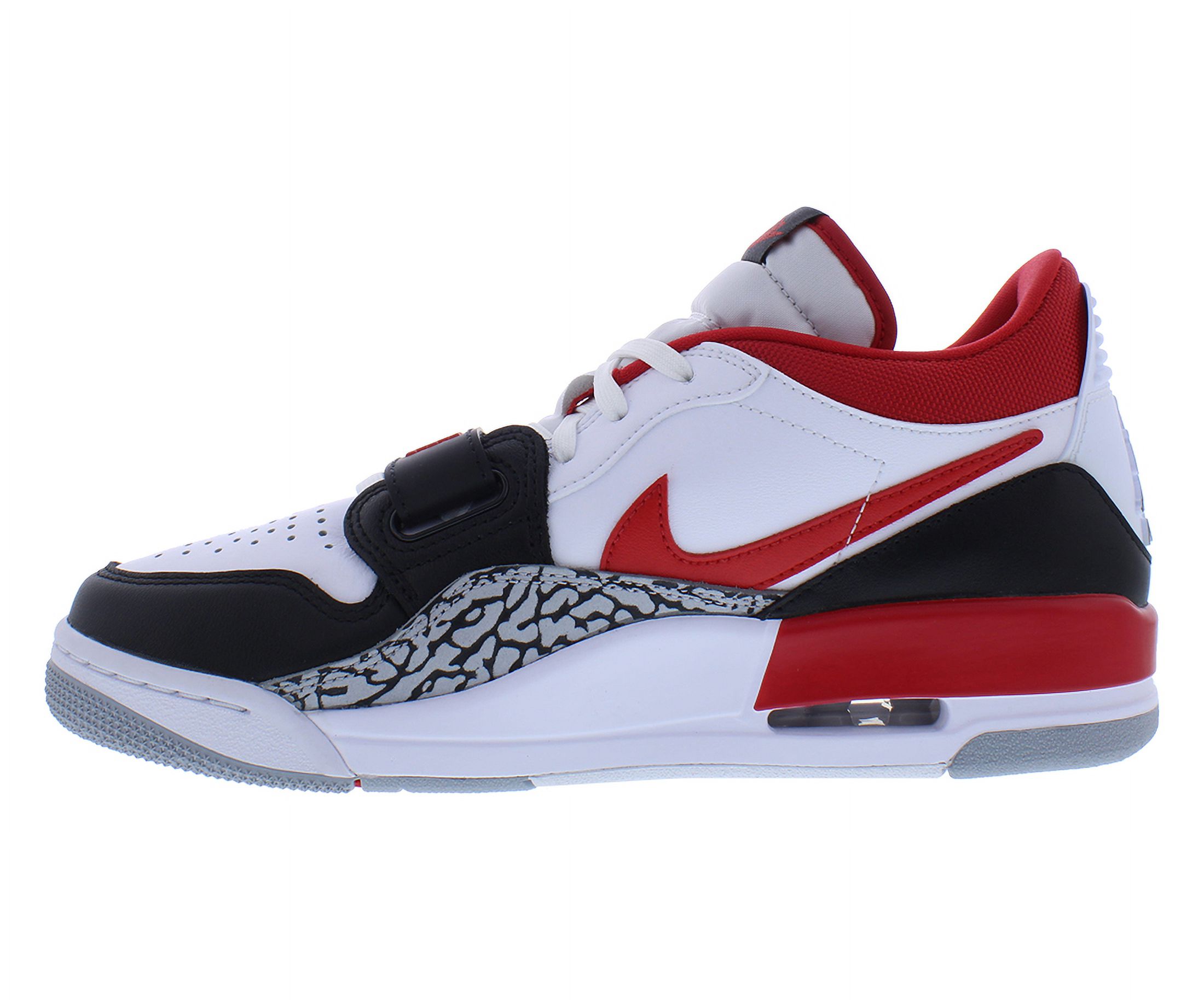 Men's Air Jordan Legacy 312 Low White/Fire Red-Black-Wolf Grey (CD7069 160) - 11.5