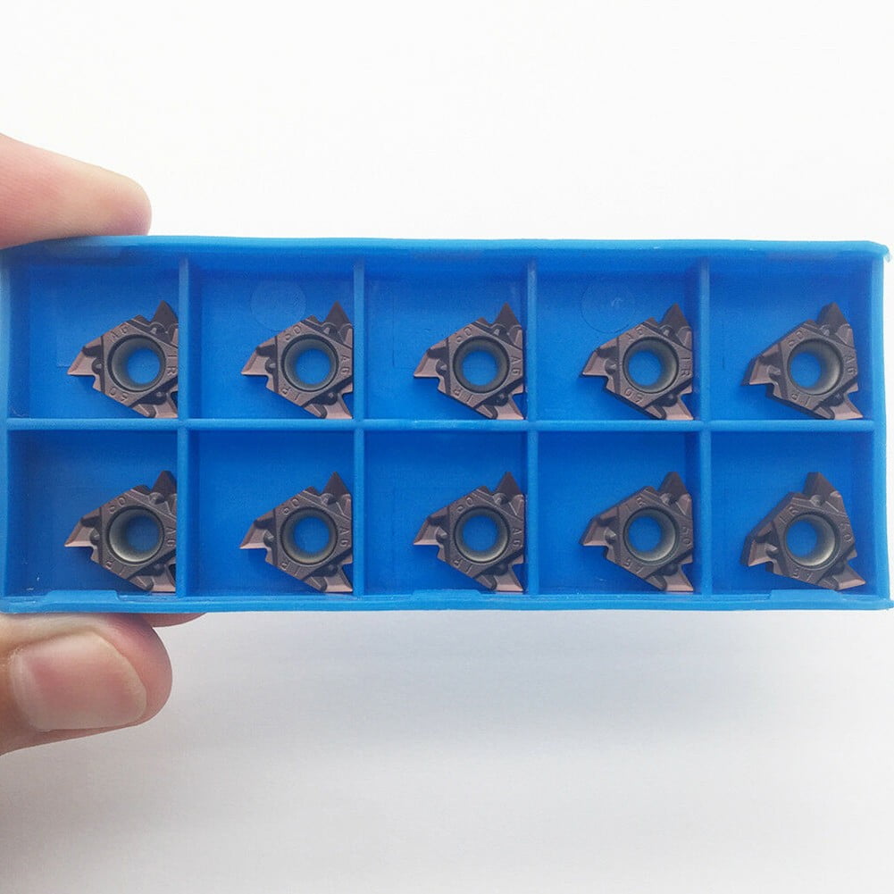 10pcs 16IR AG60 1125 CNC Carbide Insert Lathe Threading inserts 16IR 3/8\" AG60