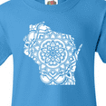 thumbnail image 4 of Inktastic Wisconsin Silhouette Mandala Youth T-Shirt, 4 of 5