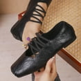 thumbnail image 4 of KEGIRLOM Women Fashionable Casual Square Toe Strap Comfortable And Versatile Solid Color Flat Sole Shoe Black Size 6, 4 of 7