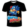 thumbnail image 2 of Camisetas Super Zings, ropa para niños, novedad de verano 2023, camisetas de manga corta con dibujos animados, camisetas informales con cuello redondo de 1 a 14 años, Tops9T Gao Jinjia LED, 2 of 2