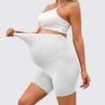 thumbnail image 2 of YUEHUA Women's Maternity Thin Ice Silk Shorts Lounge Sleep Pajama Workout Comfy Stretchy Pregnancy Shorts, 2 of 8