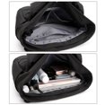 thumbnail image 3 of Bolso De Hombro Bolso de hombro de compras informal Moda simple Gran capacidad para el trabajo (Negro), 3 of 9