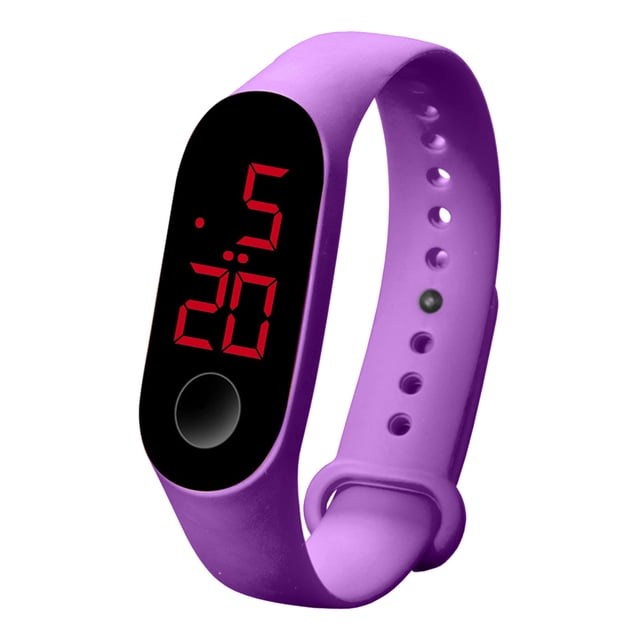 Relojes de sensor luminoso de deportes electrónicos LED Relojes de moda para hombres y mujeres