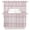 Pink, variant on Blue Grey Boho Striped Kitchen Curtains Swag Valance for Windows/Bathroom/Cafe, Southwestern Ethnic Tribe Vintage Rod Pocket Drape Panel Swag Curtains Valance for Bedroom/Living Room 56"x36"