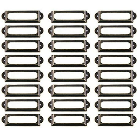 Weichuan 100 Pieces 60mm17mm Card Holder Drawer Pull Label Holders