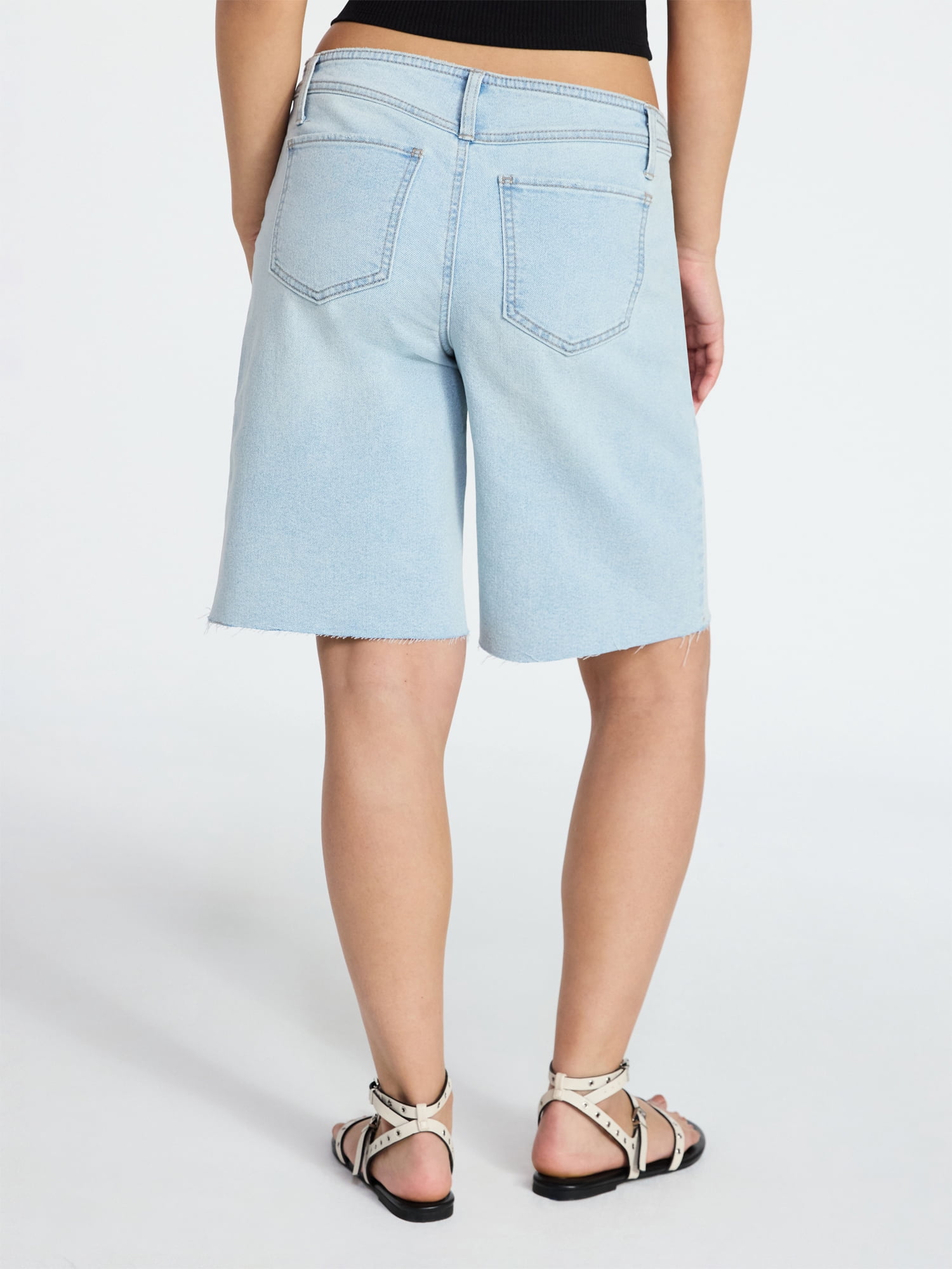 No Boundaries No Waist Baggy Jorts, Women's XXS-XXL