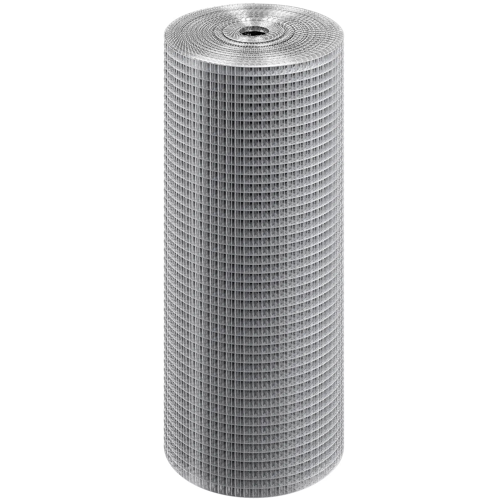 Hardware Cloth, 1/2 inch 24in x 100 ft 19 Gauge, Hot Dipped Galvanized Wire Mesh Roll, Chicken Wire Fencing, Wire Mesh for Rabbit Cages, Garden, Small Rodents