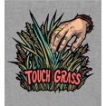 thumbnail image 4 of Labbing Touch Grass Gamer Nerd  Youth Heather Gray Crew Neck Short Sleeve Tee-XS, 4 of 4