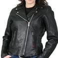 thumbnail image 6 of Hot Leathers JKL1009 Ladies Braided Motorcycle Leather Jacket Medium, 6 of 9