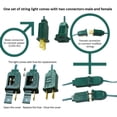 thumbnail image 3 of String Lights SUNSGNE G40, 7,6 m, 27 bombillas, 110 V, cable verde, 3 of 7