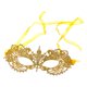 thumbnail image 5 of Máscara de encaje para mujer, máscara de media cara, elegante, suave y delicada, máscara de mascarada de encaje Correa de hilo dorado, 5 of 9
