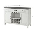 thumbnail image 3 of Martin Svensson Home Del Mar Server Antique White and Grey, 3 of 5