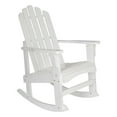 thumbnail image 4 of Shine Company Weather Resistant Cedar Wood Marina Porch Rocking Chair, White, 4 of 7