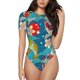 thumbnail image 1 of Fotbe Japanese Koi Body de Mujer con Cuello Redondo y Mangas Cortas, Sin Mangas Ajustado, Suave, Cómodo y Básico-Small, 1 of 7