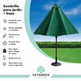 thumbnail image 2 of Sombrilla Para Exterior Con Base Metalica Jardin Playa 3 Mts verde Sky Green HJSB30140003, 2 of 9