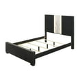 thumbnail image 7 of 6Pc Beautiful Master Bedroom Suite Black/White Finish Queen Size Sleek Bed Set Solid Wood Furniture, 7 of 7