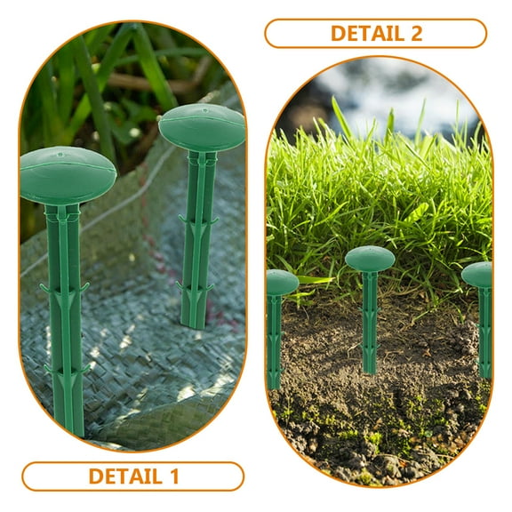UNOMOR Fixing Sunshade Net Garden Stakes Plastic Green 150Pack