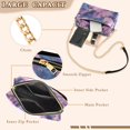 thumbnail image 3 of FORMRS Women Crossbody Purse with Chain Strap Vegan Leather Shoulder Handbag, Watercolor Pink Marble Pattern, 3 of 7