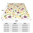 thumbnail image 3 of Pofeuu Vegetable Print Ultra-Soft Micro Fleece Blanket,for Bed Or Sofa,All Season Throw Blankets Flannel Blanket-40"x30", 3 of 7