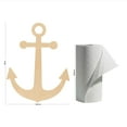 thumbnail image 6 of Unfinished Wooden Anchor Cutout, 16", Pack of 3 Wooden Shapes for Crafts, Use for Summer & Beach & Nautical Decor and Crafting, by Woodpeckers, 6 of 8