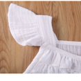 thumbnail image 4 of Toddler Baby Girl Clothes Fly Ruffle Sleeve RomperCotton Solid Color Jumpsuit One-Pieces Summer Casual Overalls Outfit, 4 of 4