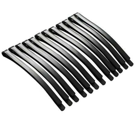 100 PCS Wide Hair Pins, 2.6 in Black Bobby Pins for Women, Matte Metal Arc-Shaped Hair Clips, Strong Hold for Daily Hair Styling, Securing Hair in Various Styles