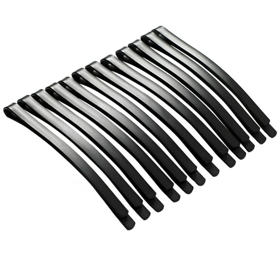 100 PCS Wide Hair Pins, 2.6 in Black Bobby Pins for Women, Matte Metal Arc-Shaped Hair Clips, Strong Hold for Daily Hair Styling, Securing Hair in Various Styles