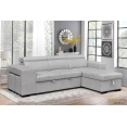 thumbnail image 2 of Urban Cali Sonoma Sleeper Sectional Sofa Bed with Reversible Storage Chaise and 2 Stools in Canvas Grey, 2 of 8