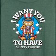 thumbnail image 3 of Garfield - Want You To Have A Happy Fourth - Women's Lightweight French Terry Long Sleeve Shirt, 3 of 5
