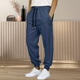 thumbnail image 2 of sususu Track Pants Men,Men's Casual Jogger Pants for Fall Winter Seasons Comfortable Everyday Activewear Stylish Outdoor Leisure Wear - Blue, 2 of 5
