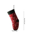 thumbnail image 3 of Christmas Stocking Snowflake Knitted Contrast Cuff Polyester for Family Holiday Fireplace Mantel Tree Wall Stair Christmas Party Decorations by MPOISVA, 3 of 6