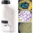 thumbnail image 4 of Microscopio de bolsillo Mini microscopio principal con luz LED portátil de alta definición, blanco, 4 of 5