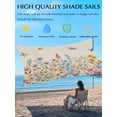 thumbnail image 4 of Spring Florals Sun Shade Sail 12'X16' Watercolor Colorful Floral Leaf Butterfly Dragonfly Linen Texture UV Block Outdoor Sail Shades Breathable Waterproof Rectangular Sunshade for Patio Garden Porch, 4 of 8