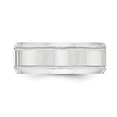 thumbnail image 3 of Sterling Silver Ss 8mm Polished Fancy Band Size 12 Made In United States qwb113-12, 3 of 4