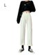 thumbnail image 1 of Pantalones anchos de pierna Mujer Pantalones rectos de cintura alta Noveno Pantalones casuales de niña, L tholdsy AP001480-02B, 1 of 7