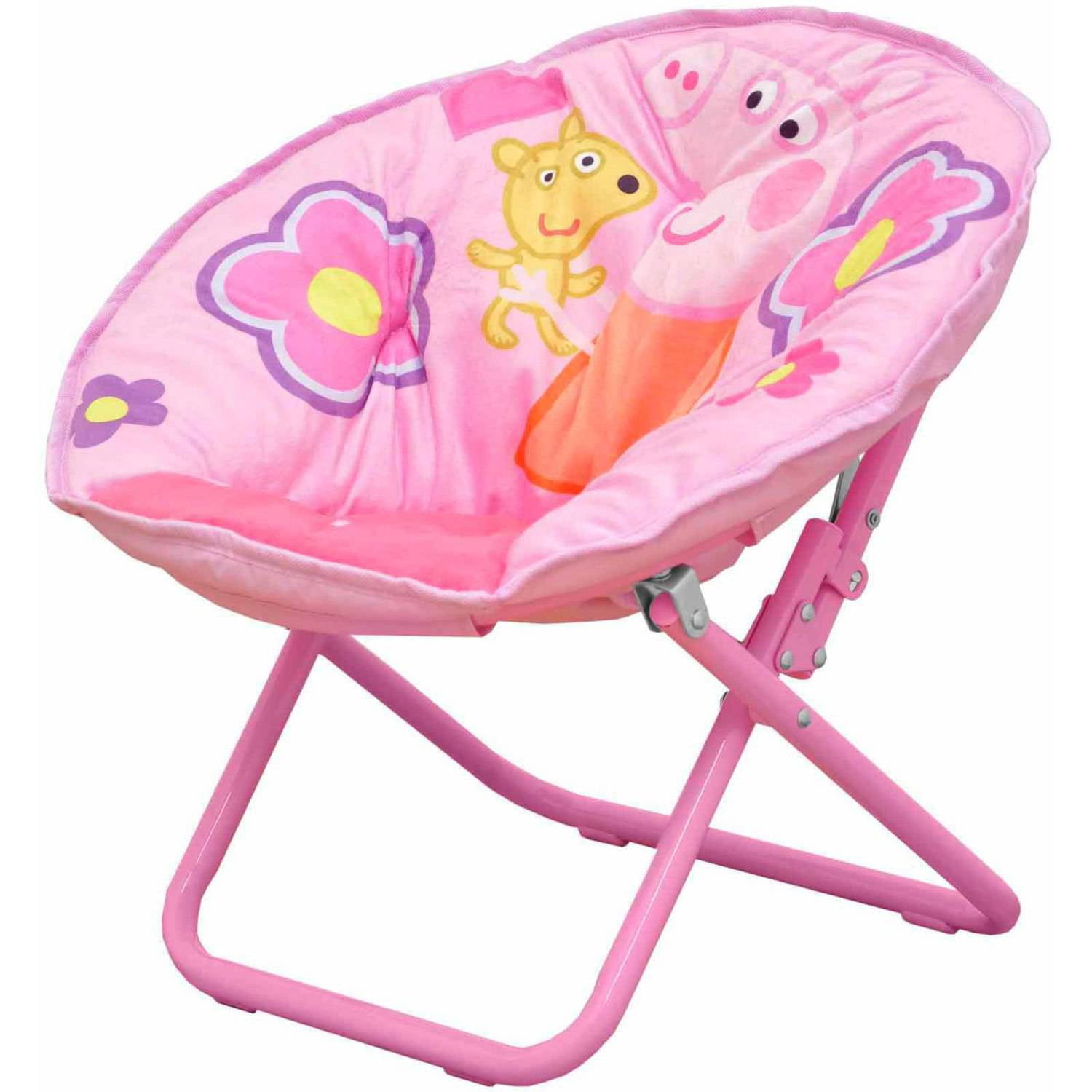 Peppa Pig Collapsible Saucer Chair Pink Walmart Com