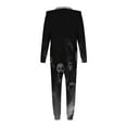 thumbnail image 4 of SDNall Family Halloween Pajamas Matching Sets Woman Halloween Fashion Cute Ghost Print Plush Long Sleeved Jumpsuit Family Parent-Child Wear Mom, 4 of 8