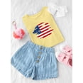 thumbnail image 3 of American Flag Grunge Style T-Shirt Toddler -Image by Shutterstock,  3 Toddler, 3 of 4