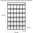 thumbnail image 3 of Classroom Pocket Chart，36 clear Hanging Pocket Organizer for Cell Phone and Calculator Holder，Door Hanging Organizer for Classroom with 36 Number Sticker(White-2pack), 3 of 7