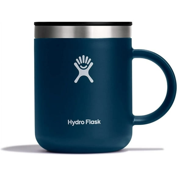 Hydro Flask 12 Oz Stainless Steel Insulated Mug with Leak Resistant Press-in Lid, Indigo