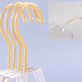thumbnail image 3 of 20 Pcs Clear Acrylic Clothes Hanger with , Transparent Shirts Dress Hanger with Notches for Lady Kids S, 3 of 7