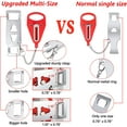 thumbnail image 7 of Portable Door Lock Home Security,Travel Door Locker Latch Traveling Extra Locks Lockdown, for Additional Safety and Privacy, for Hotel Home College Apartment (Red), 7 of 7