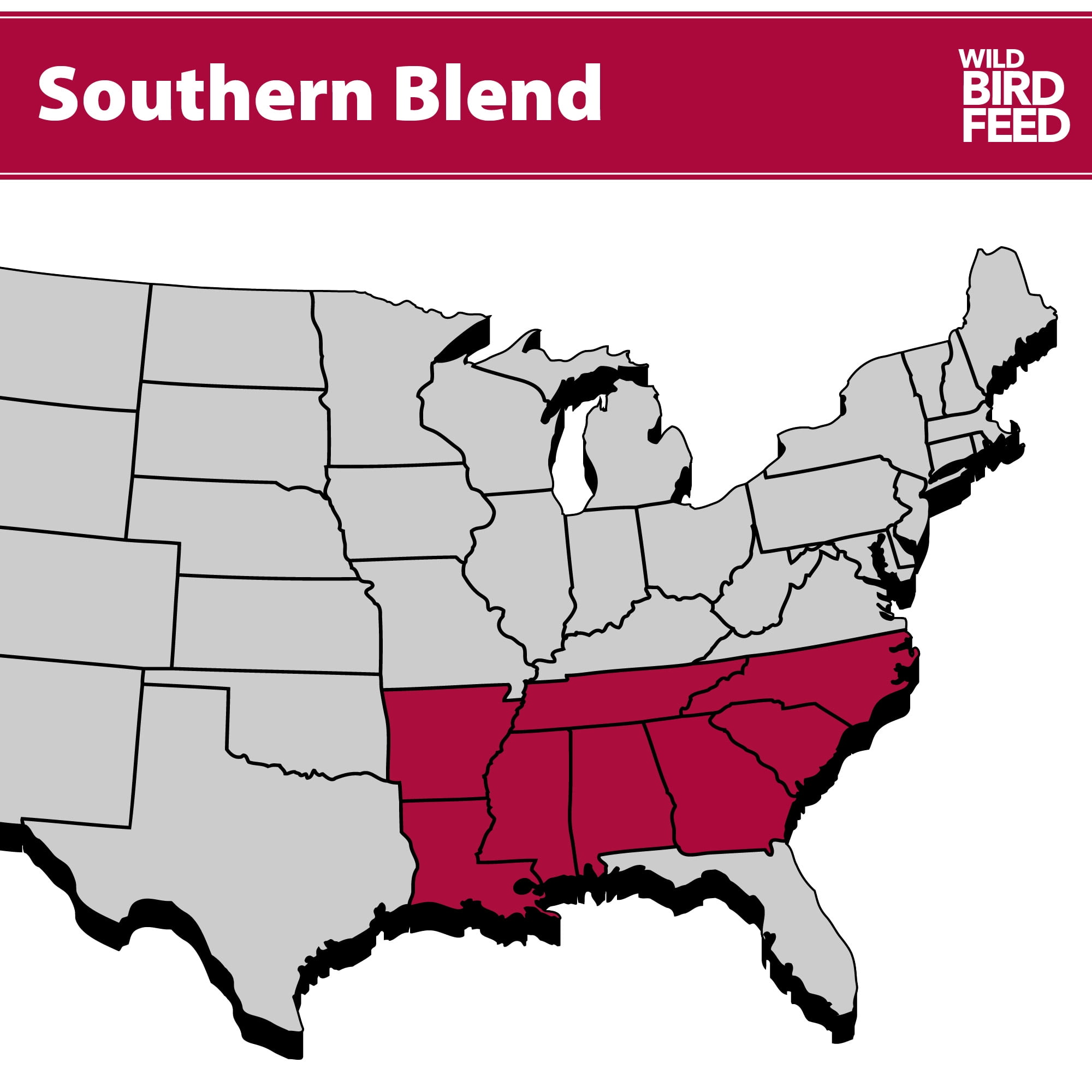 (3 pack) Southern Regional Blend Wild Bird Food, Dry, 1 Count Per Pack, 5 lb. Bag