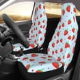 thumbnail image 2 of Pofeuu Strawberry Print Automotive Car Seat Covers Flat Cloth Full Set Seat Covers,Car Seat Covers front seats for Cars Trucks and SUVs(Two packs), 2 of 7