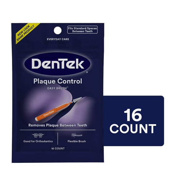 DenTek Easy Brush Interdental Cleaners, Standard, 16 Count, 1 Pack