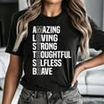 thumbnail image 2 of Inspirational Mom T-Shirt, Definition Black Tee for Brave and Thoughtful Mothers, 2 of 6