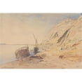 thumbnail image 2 of Edward Lear 14x11 Gold Ornate Wood Frame and Double Matted Museum Art Print Titled - Abu Simbel, 11-11; 30 Am, 8 February 1867 (374) (1867), 2 of 4