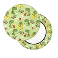 thumbnail image 2 of Daiia Cute Dinosaurs Cartoon Stool Covers Round,Round Bar Stool Covers Waterproof Bar Chair Covers Washable Stool Cushion Slipcover for 12-14 Inch Chair-14 inch, 2 of 7