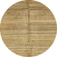 thumbnail image 1 of Ahgly Company Indoor Round Abstract Chrome Gold Yellow Abstract Area Rugs, 3' Round, 1 of 6